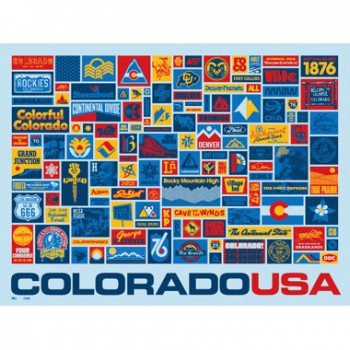 Colorado Collected Poster - by Aaron Draplin Colorado Collected Poster - by Aaron Draplin